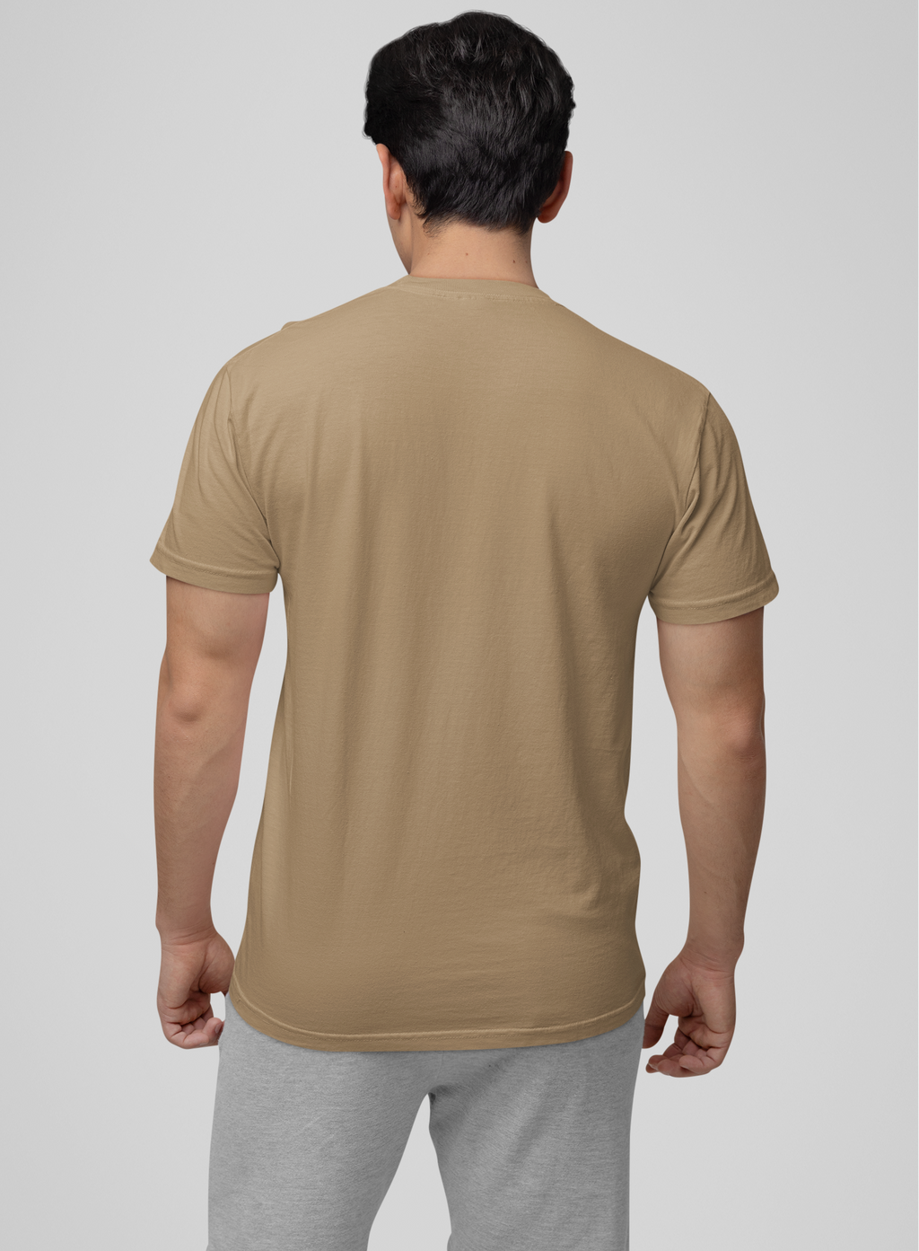 Plain Round Neck Cotton T‑Shirt for Men & Women