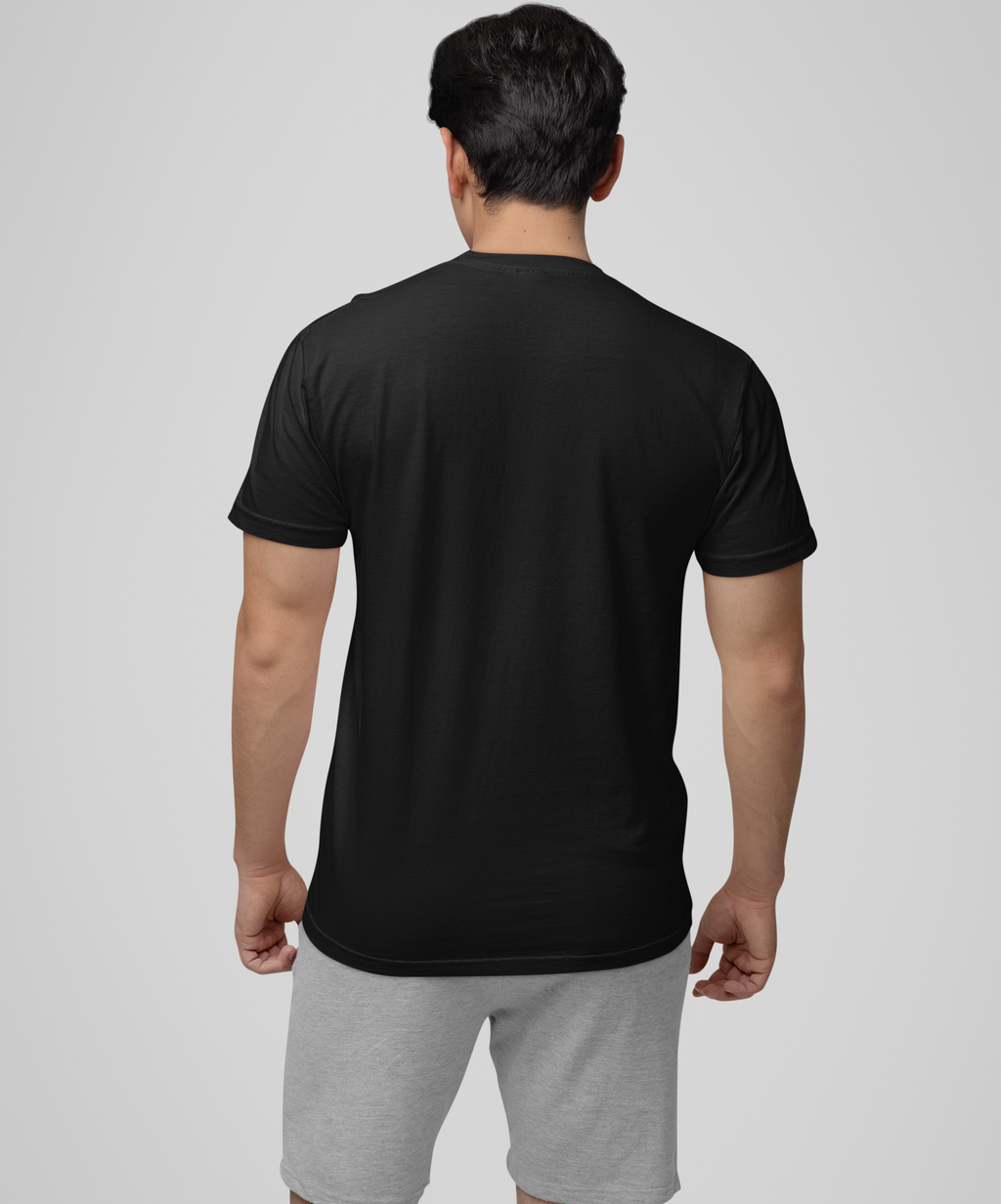 Plain Round Neck Cotton T‑Shirt for Men & Women