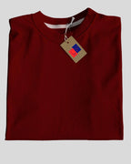 Plain Round Neck Cotton T‑Shirt for Men & Women