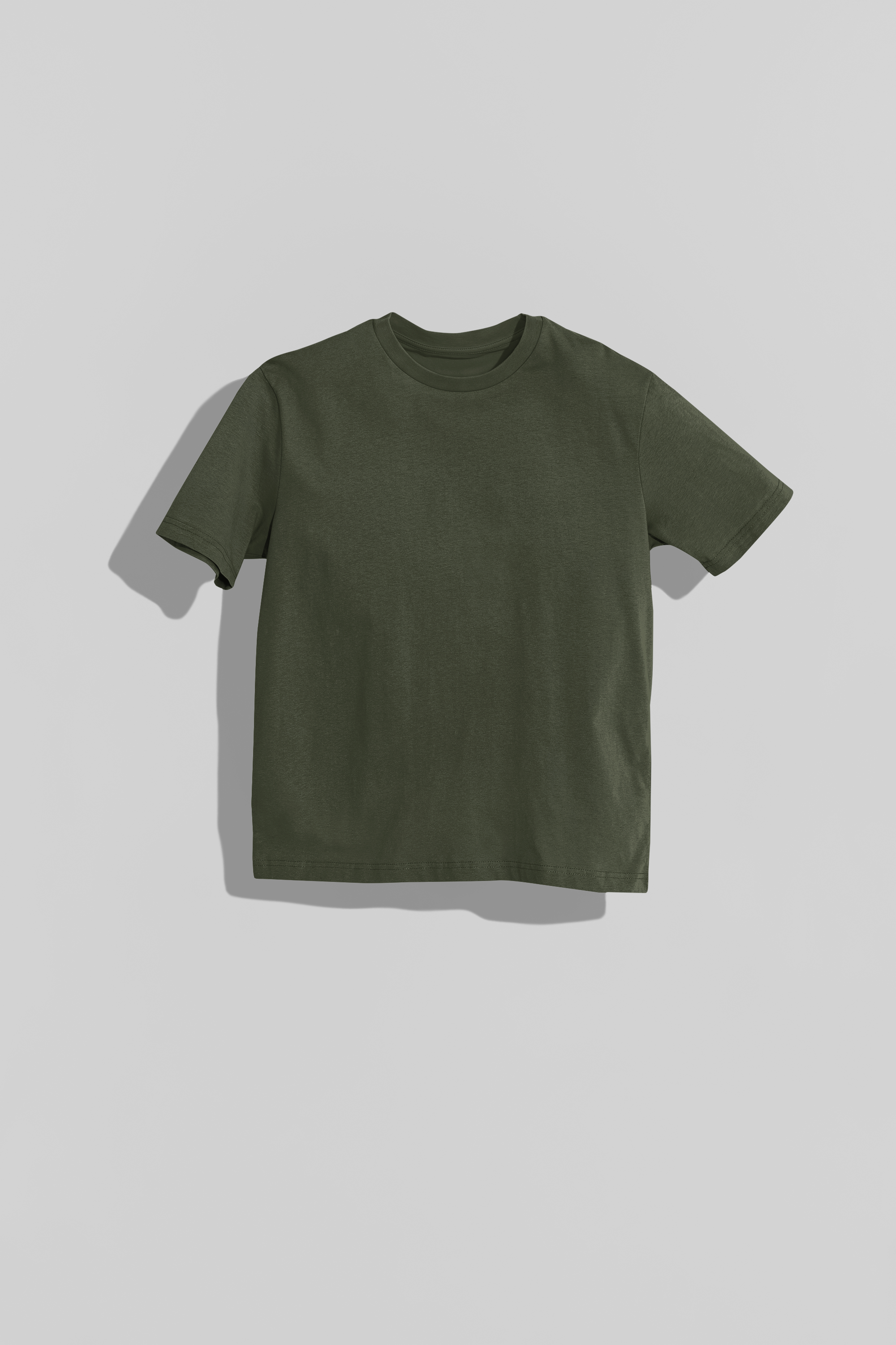 Plain Round Neck Cotton T‑Shirt for Men & Women