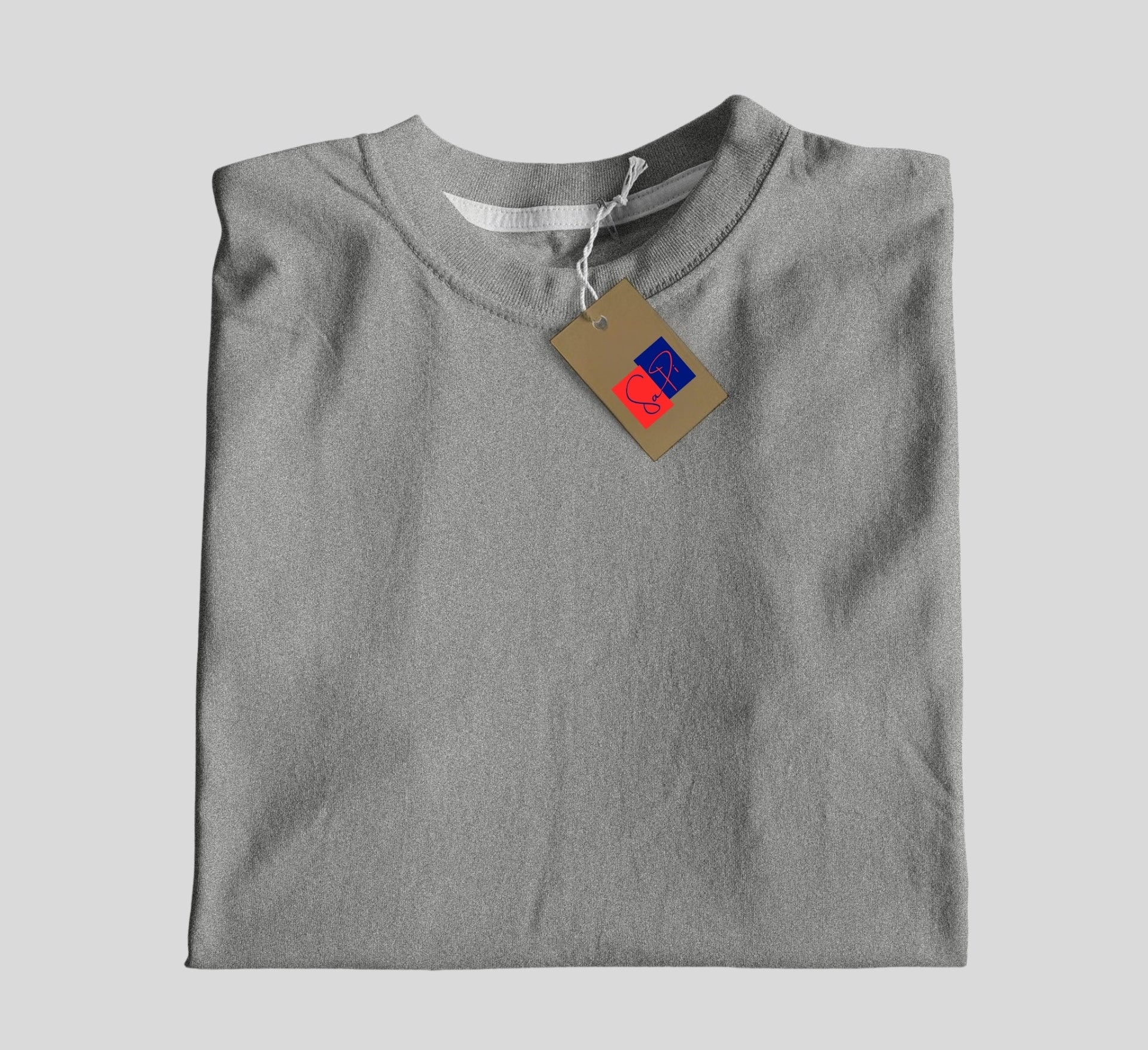 Plain Round Neck Cotton T‑Shirt for Men & Women