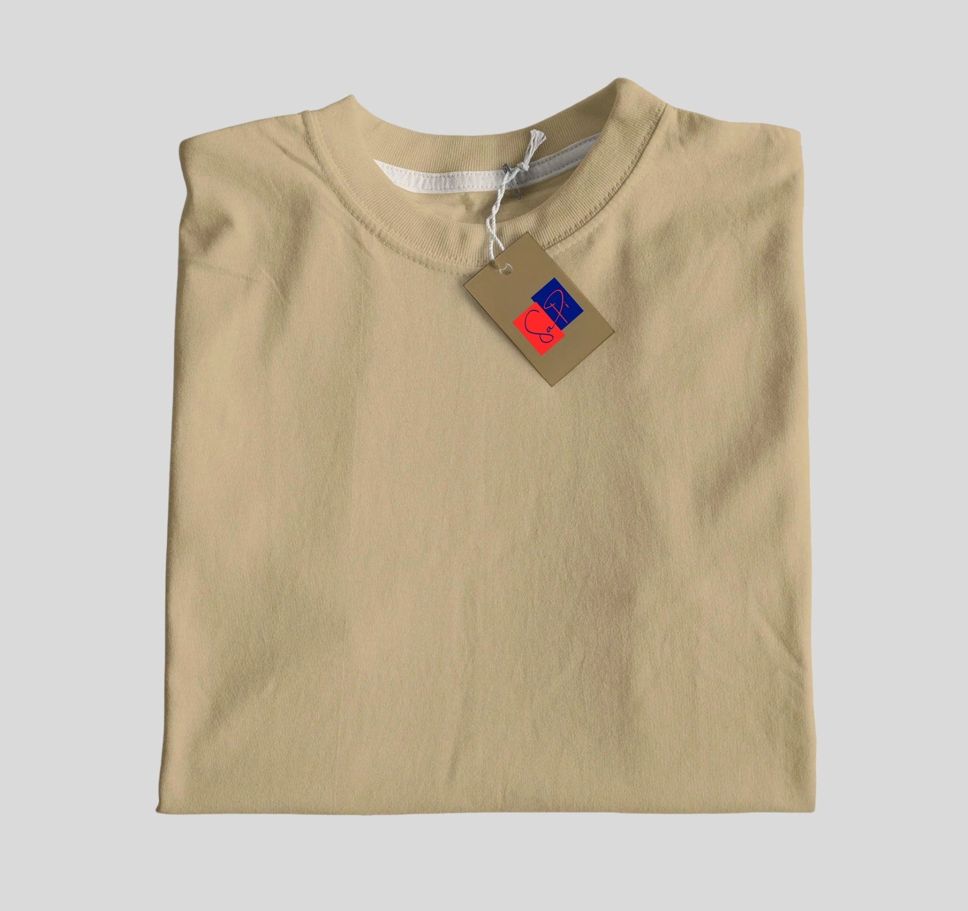 Plain Round Neck Cotton T‑Shirt for Men & Women