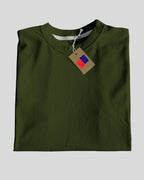 Plain Round Neck Cotton T‑Shirt for Men & Women