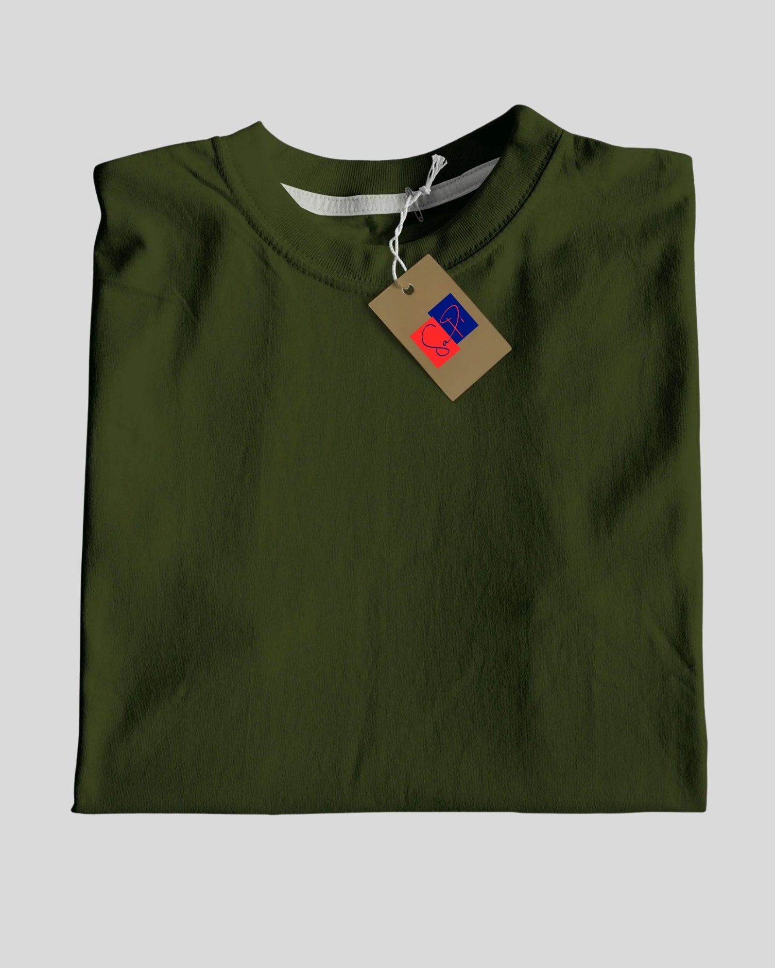 Plain Round Neck Cotton T‑Shirt for Men & Women